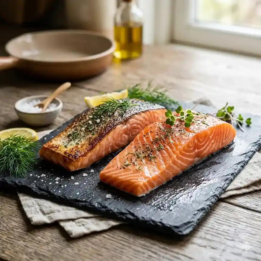 Atlantic king salmon fillets recipe