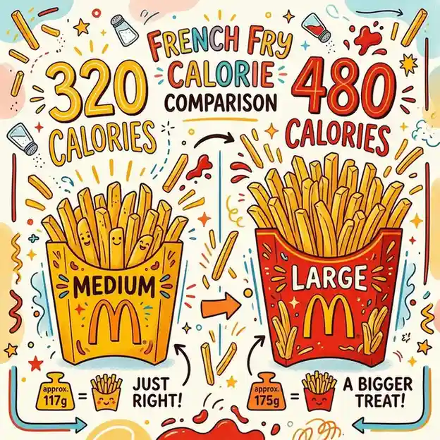 Calories in a Medium French Fry From McDonald's menu 
