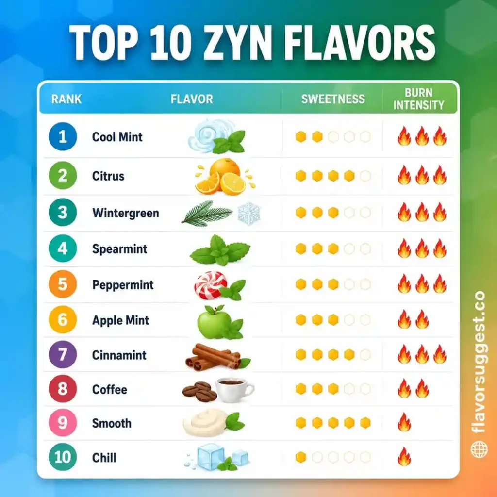 top ranked zyn flavors 2026